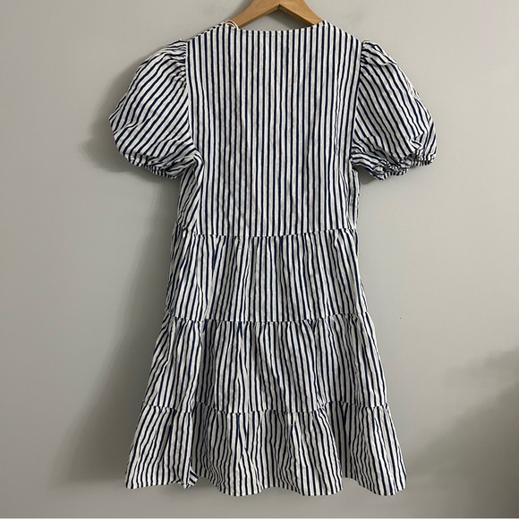 Zara Linen Blend Striped Dress - Picture 7 of 7